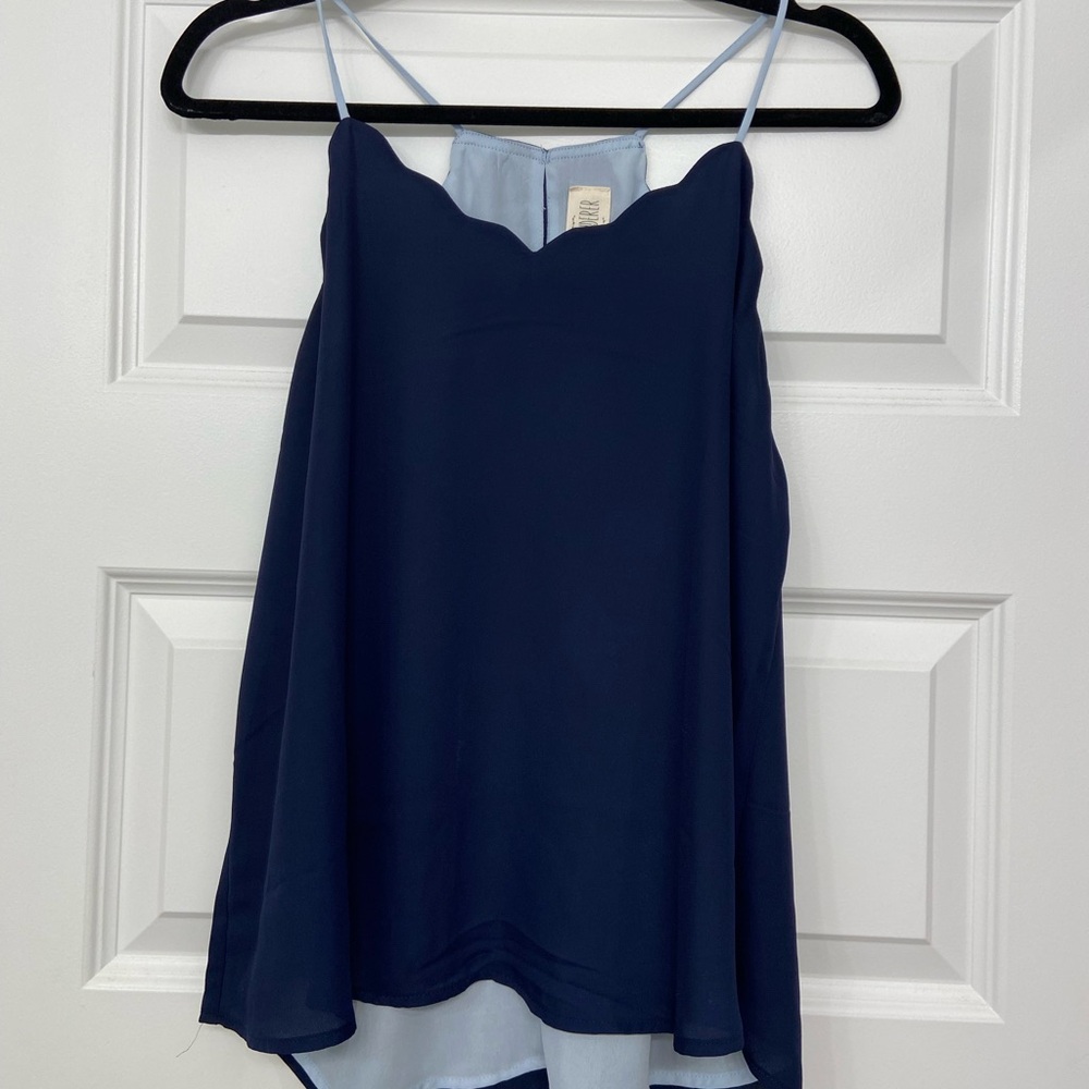 Sweet Wanderer Navy Blue Camisole Top